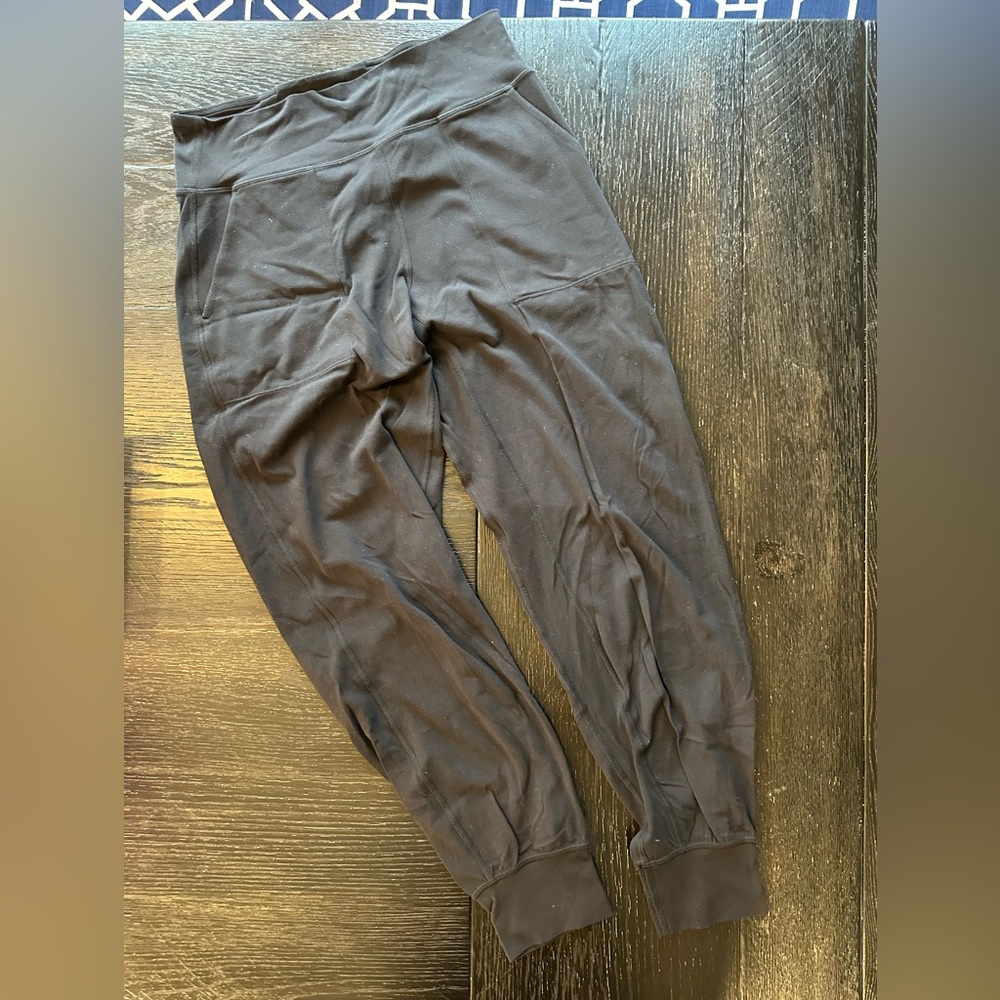 Black High-Waisted Lululemon Joggers